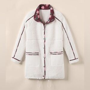 🆕 Matilda Jane Heart to Heart Snow Day Sherpa Floral Cozy Jacket